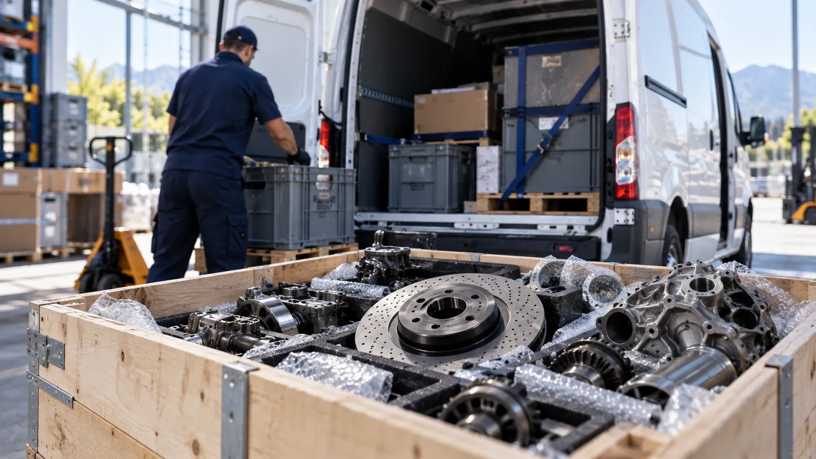Transport de pièces mécaniques ALPIFRET